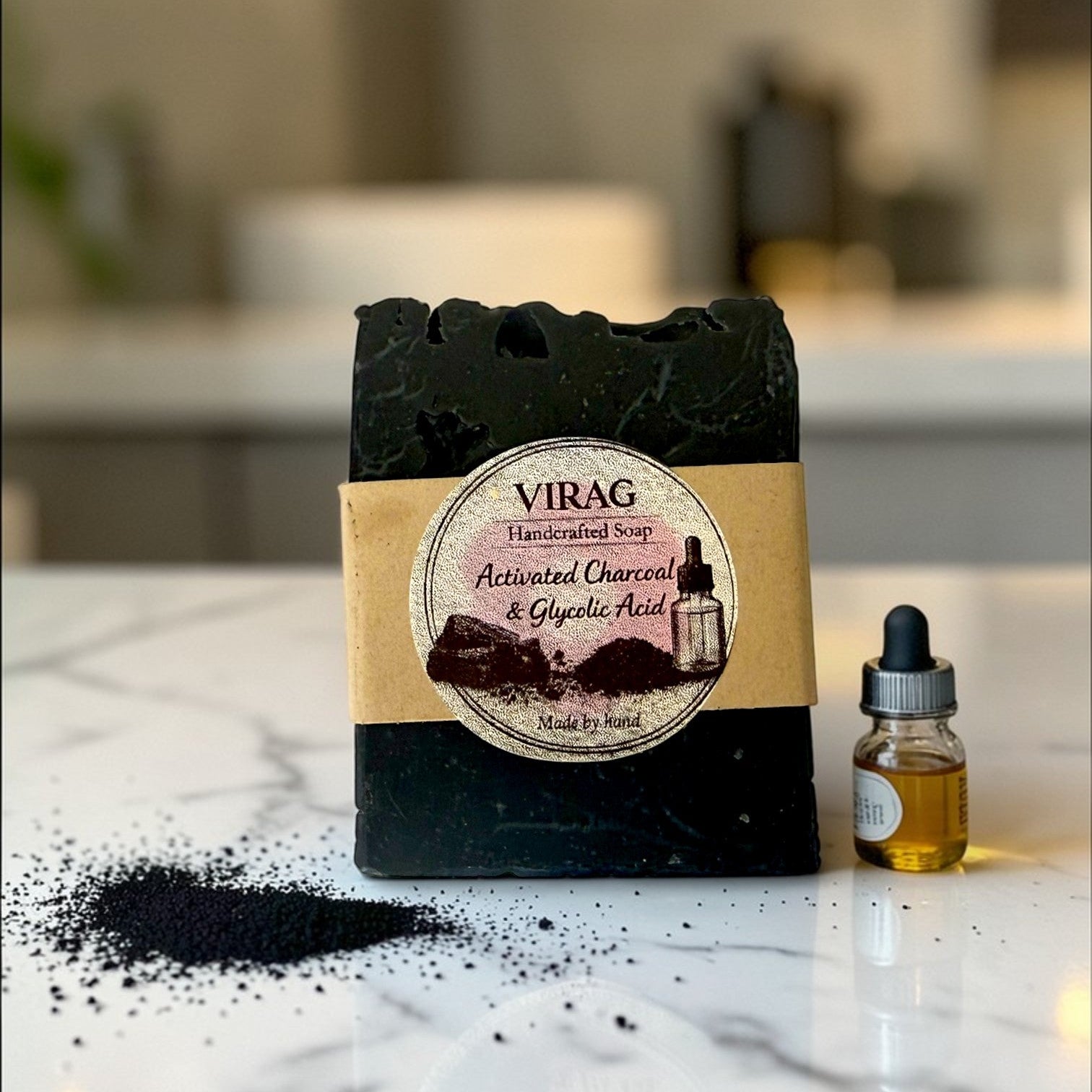 activated charcoal and glycolic Acid