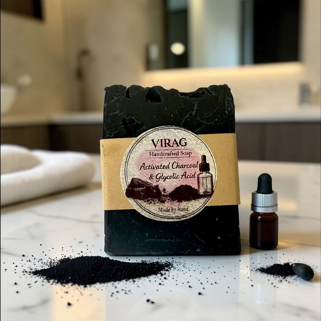 activated charcoal and glycolic Acid